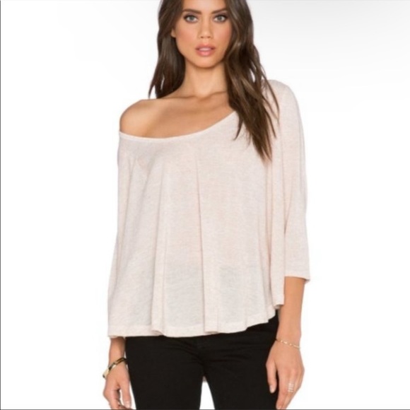 NEW Free People Tambourine Tee in Dark Oatmeal - Picture 2 of 5